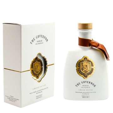 The Governor Premium Extra Jomfruolivenolie - Ufiltreret 500 ml | Limited Edition fra Korfu, tidlig høst, koldpresset, højt polyfenolindhold, prisvindende Lianolia-kultivar