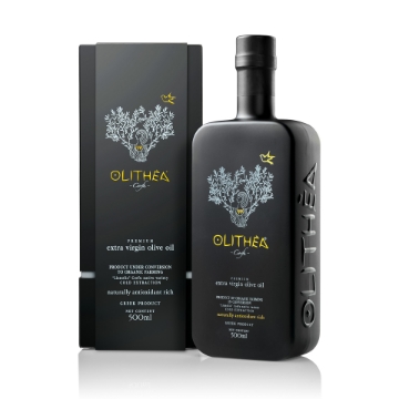 Olithea Premium High Polyphenol EVOO – 500 ml Corfu Lianolia | Prisvindende økologisk græsk ekstra jomfruolivenolie, koldekstraheret, certificeret med sundhedsanprisning