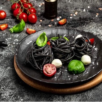 Organic Black Squid Ink Fettuccine di Campofilone 250g Marcozzi Organic Black Squid Ink Fettuccine di Campofilone 250g Marcozzi