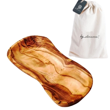 Olive Wood Curved Bowl - A Natural and Elegant Addition to Your Table Olive Wood Curved Bowl - A Natural and Elegant Addition to Your Table