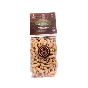 Authentic Cretan Handmade Pasta Traditional Swivels with Cretan Herbal Extract– Maggiri 400g  Authentic Cretan Handmade Pasta Traditional Swivels with Cretan Herbal Extract– Maggiri 400g