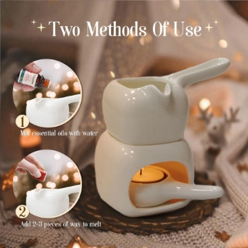 Ceramic Essential Oil Burner with Tea Light Holder - Aromatherapy for Your Home Ceramic Essential Oil Burner with Tea Light Holder - Aromatherapy for Your Home