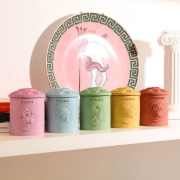 Poseidon's Essence - Scented Candle Jar Inspired by Greek Mythology Poseidon's Essence - Scented Candle Jar Inspired by Greek Mythology