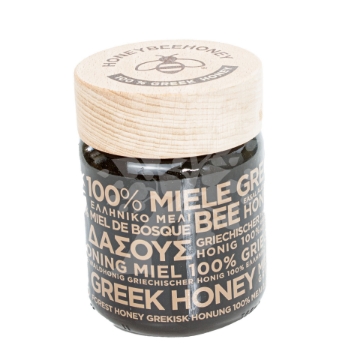 Exquisite Greek Forest Honey - Deep, Malty Undertones Dark and aromatic Greek Forest Honey in a glass jar