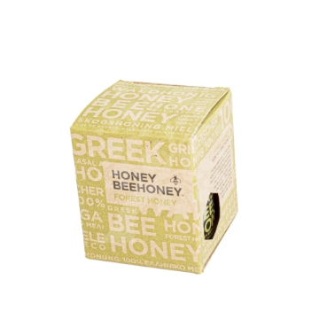 Earthy Forest Honey in Elegant Gift Packaging Forest Honey jar nestled in the luxurious packaging of the Greek Honey Gift Box