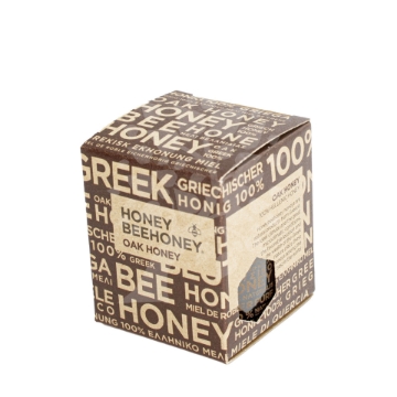 Dark Oak Honey - High Mineral Content and Bold Flavor Dark and intense Oak Honey in a glass jar from the Greek Honey Gift Box