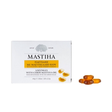 Chios Mastiha Oil Lozenges for Soothing Throat Relief - 2×10×2.2g Chios Mastiha Oil Lozenges for Soothing Throat Relief - 2×10×2.2g
