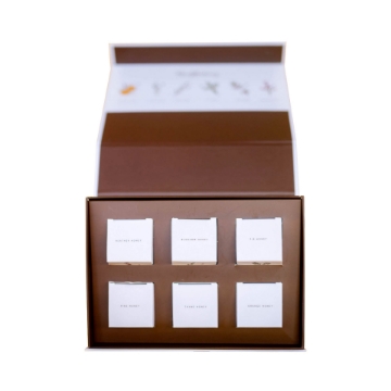 Premium Greek honey tasting selection – 6 x 50g jars in gift packaging Premium Greek honey tasting selection – 6 x 50g jars in gift packaging