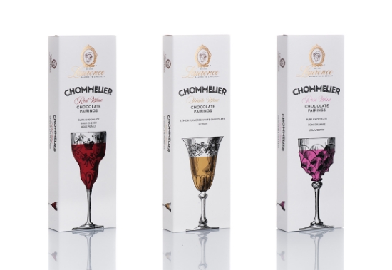 Billede af Chommelier Vinparringer Chokoladetrio (Hvid, Rød & Rosé) – Gourmet Gavesæt