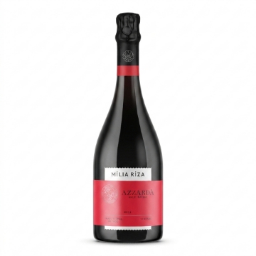 Milia Riza Azzardà Rosé 2022 - Brut Nature Traditional Method Mousserende Vin 75cl | Agiorgitiko, Ancient Nemea, 24 måneder på Lees