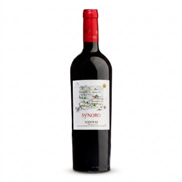 Domain Skouras Synoro 2019 BGB Peloponnes Rødvin - Cabernet Franc, Merlot, Agiorgitiko Blend 750ml | Fransk egetræslagret, Argolida Vineyards i høj højde