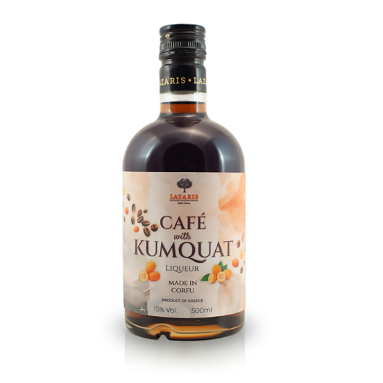 Lazaris Kumquat with Coffee - Greek Fruit Liqueur, 500ml by Lazaris - Primary product photo